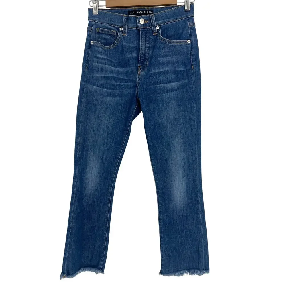 Veronica Beard Carly‎ High Waist Kick Flare Jeans Sunrise 26